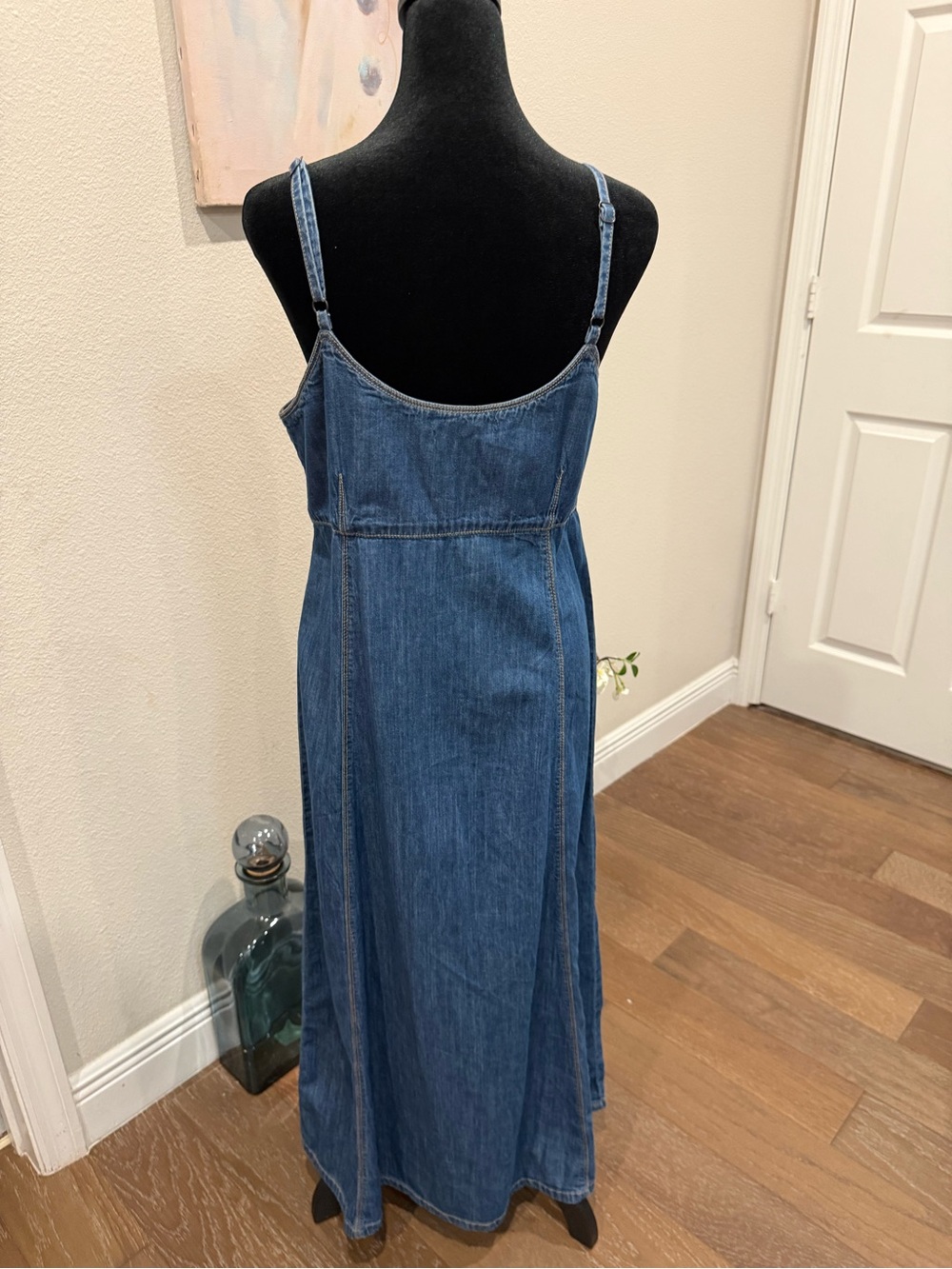 Sanctuary Women's Sweetheart Neck Wilder Spaghetti Straps Denim Dress - Picture 6 of 16